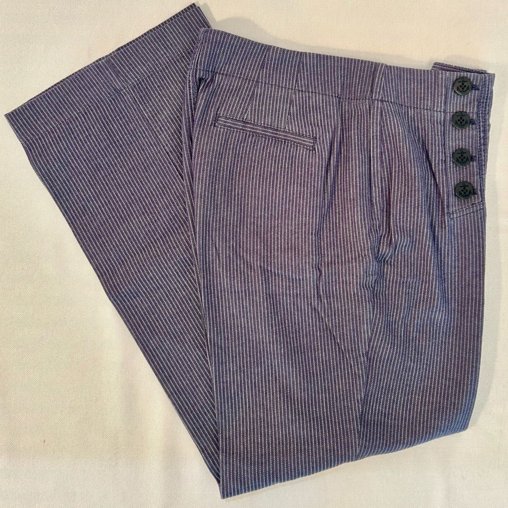 Talbots Blue with White Stripe Sailor Style Jeans